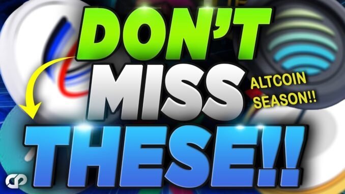 🚨2025 ALTCOIN SEASON: 6 Coins Ready to EXPLODE 50x -- AI + DeFi Winners | CRYPTOPRNR