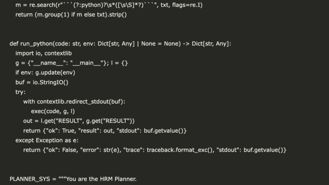 A Coding Guide to Building a Brain-Inspired Hierarchical Reasoning AI Agent with Hugging Face Models