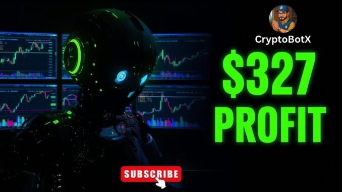 AI Bot Made Me $327 This Week | CryptoBotX #trading #ai