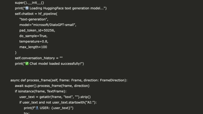 An Implementation Guide to Build a Modular Conversational AI Agent with Pipecat and HuggingFace