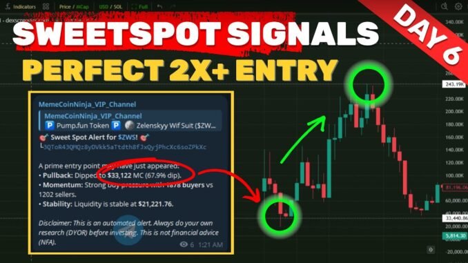 BEST Memecoin Signals - Sweet Spot 2X Entries with Dexscreener Proof