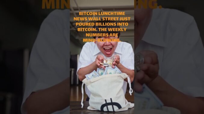 BITCOIN LUNCHTIME NEWS INSTITUTIONS BUYING THE BITCOIN DIP? COINBASE PREM #bitcoin #shorts