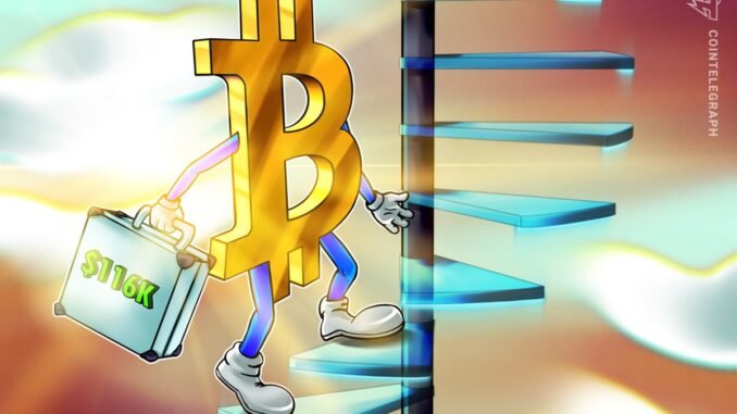 Bitcoin Price Targets Match Key Liquidity Wall Near $116,000