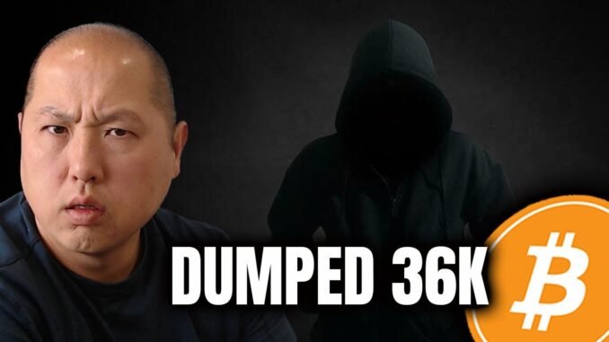 Bitcoin Whale DUMPED Bitcoin...Calm Before Storm