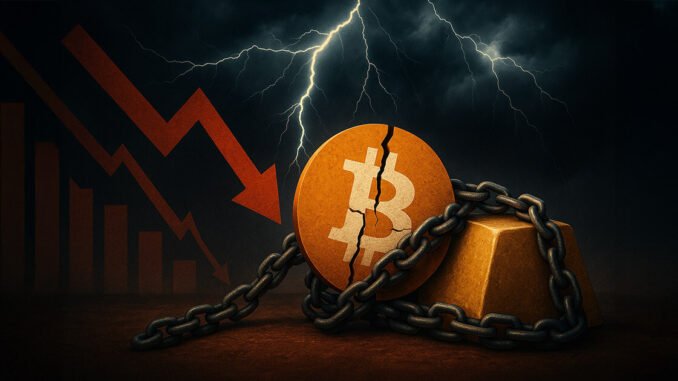 Bitcoin outflows aren’t benefiting gold; both assets feel the pressure