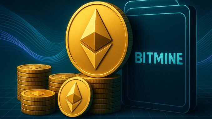 Bitmine Buys 28,650 Ethereum Valued At $130M: Firm Now Holds 1.174M ETH