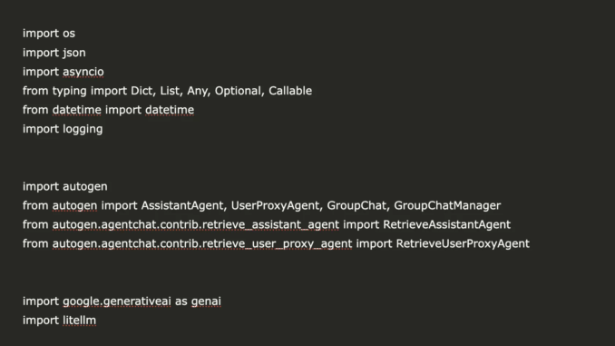 Building a Multi-Agent Conversational AI Framework with Microsoft AutoGen and Gemini API
