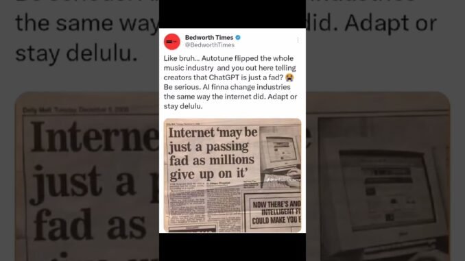 ChatGPT Is NOT a Fad — It’s the New Autotune of the Internet Era | AI Is the Internet 2.0 Technology