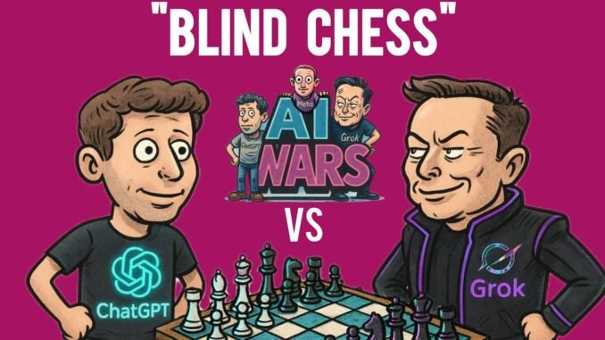 ChatGPT Vs Grok | Blind Chess | AI Model Comparison