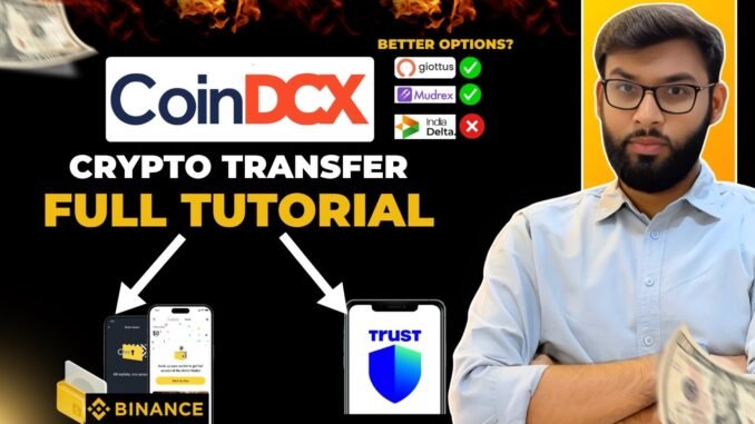 Complete Guide: How To Withdraw Crypto From CoinDCX & Indian Exchanges To Binance & Trust Wallet