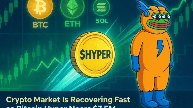 Crypto Market Turns Green as Bitcoin Hyper Presale Climbs Towards $7.5M.
