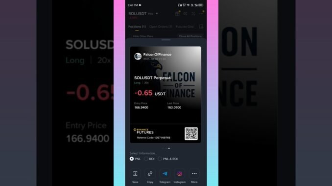 "Crypto📊📈📉 Trade Recorded Live | Beginner’s Guide to Binance".... #shorts #uoloadyoutubeshorts.