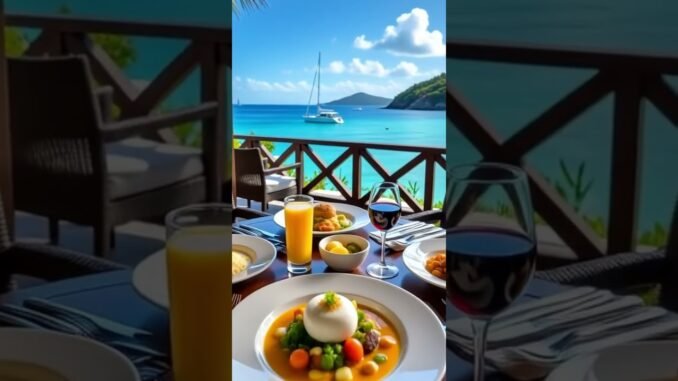 Deluxe meal in a spectacular Caribbean atmosphere, created by #grok #ai #künstlicheintelligenz