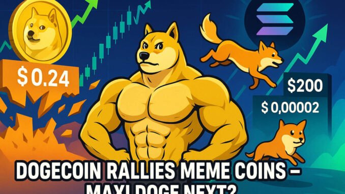 Dogecoin Sparks Meme Coin Surge as $SOL Passes $200 – Could Maxi Doge Ride the Wave?