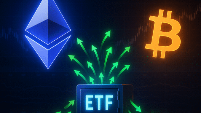 ETF Spot su Ethereum Hanno Superato Quelli su Bitcoin per un’Intera Settimana