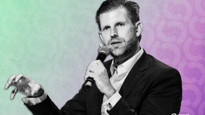 Eric Trump: Bitcoin Enables Finance With ‘No Disparity’ Between Classes