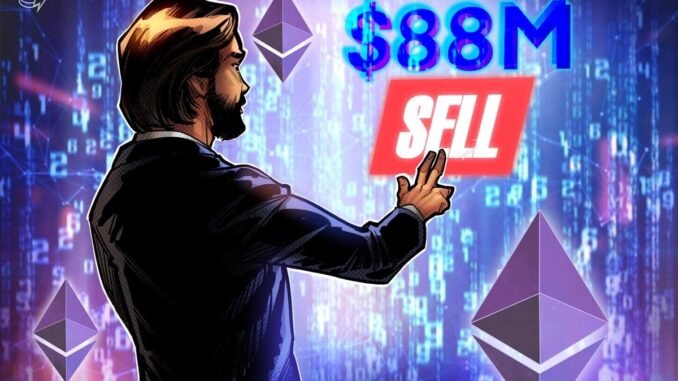 Ethereum Whale ‘7 Siblings’ Sells $88M, Still Holds $5.6B in ETH