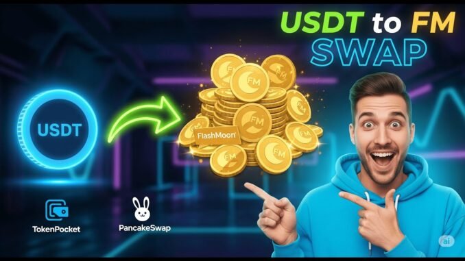 FlashMoon Coin (FM) - สอนวิธี Swap เหรียญด้วย USDT ผ่าน TokenPocket และ PancakeSwap