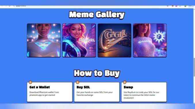 $GIGI GIGA GIRL MEME TOKEN REVIEW & Dex screener CHART ANALYSE