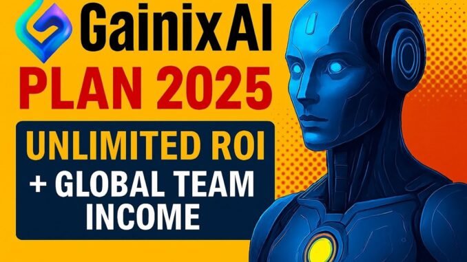 Gainix AI Plan 2025 | Online Earning, Crypto Trading & Passive Income Strategy #mlm#GainixAI#crypto