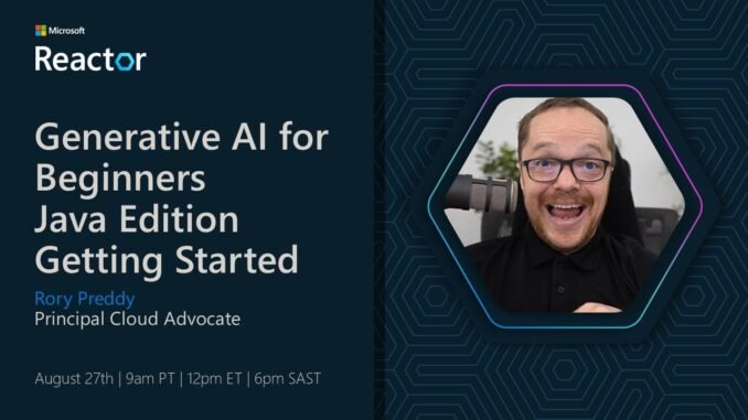 Generative AI for Beginners - Java Edition - Getting Started