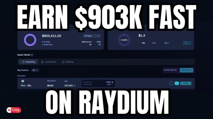 How I Made $903K FAST Launching Meme Coins on Raydium (LIVE PROOF 2025)