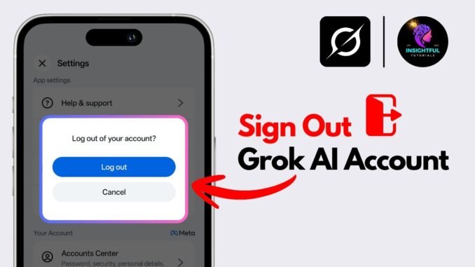 How To Logout Grok AI Account (2025) | Sign Out Grok AI Account