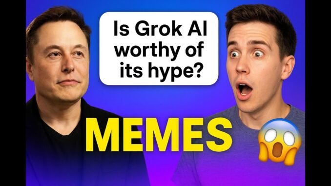I Tried Grok Imagine AI… The Memes Are Cursed 🤯😂