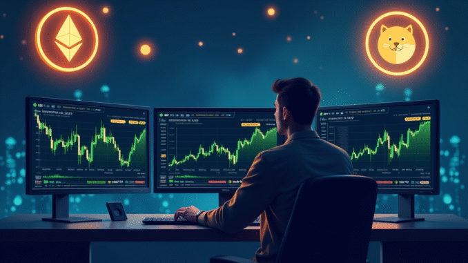 Ethereum and DOGE leveraged trades