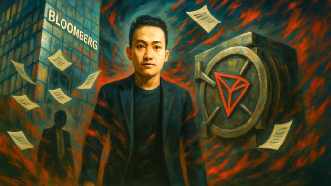 Justin Sun takes legal action against Bloomberg Justin Sun takes legal action against Bloomberg