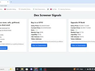 Live Crypto Signal Bot Using Dexscreener API | Flask + Telegram Alerts + Web Dashboard
