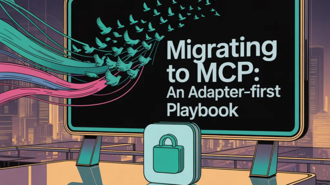 Migrating to Model Context Protocol (MCP): An Adapter-First Playbook