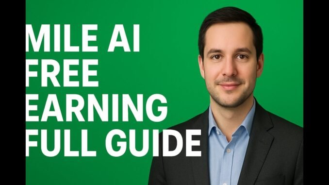 Mile Ai Free Earning Method | Mile Ai New Update | Mile Ai Guide