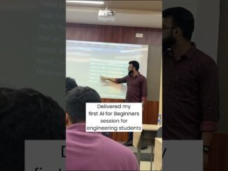 My first AI for Beginners session for engineering students 🔥 #aiforbeginners #shorts