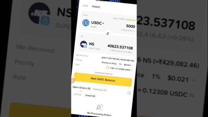 NS Coin Withdrawal Binance Wallet |Binance |@AltcoinDaily @cryptoindia#ytviralshorts #likes