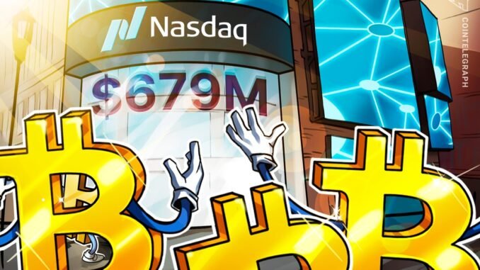 Nasdaq-listed KindlyMD acquires $679M Bitcoin in first Treasury Investment