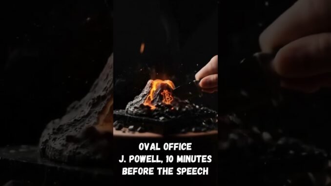Oval Office. J. Powell, 10 minutes before the speech ✨ #aiart #ai #cryptonews #btc #crypto #bitcoin