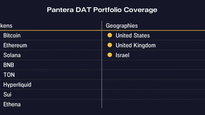 Pantera Invests $300 Million in Crypto Treasury Firms