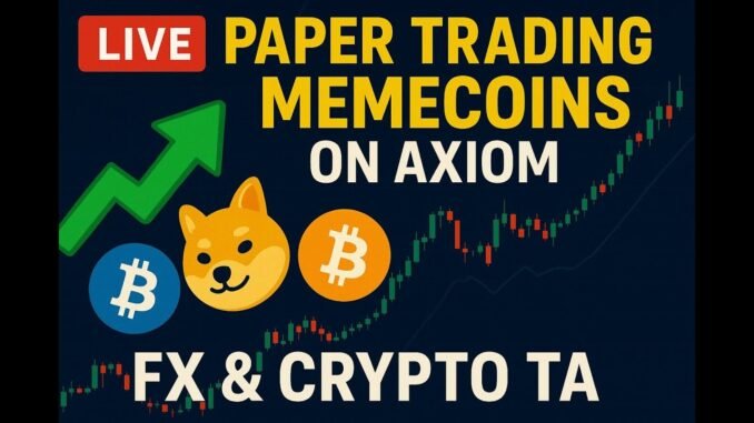 📈 Paper Trading Memecoins on Axiom + FX & Crypto TA | Live Dex Screener Analysis | 0.10 to 1 sol