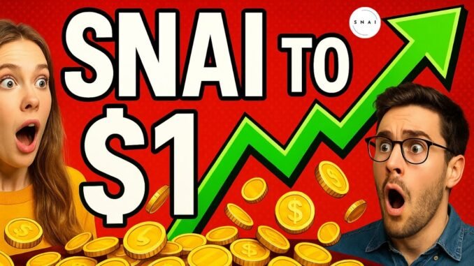 Perfect time to buy SNAI crypto before the AI coins pump. Here's Why?