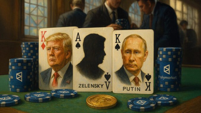 Polymarket traders bet on Trump shunning crypto during Putin meeting, Polymarket traders bet on Trump shunning crypto during Putin meeting, go all in on Zelensky mention