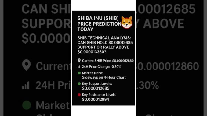 SHIBA INU today's analysis