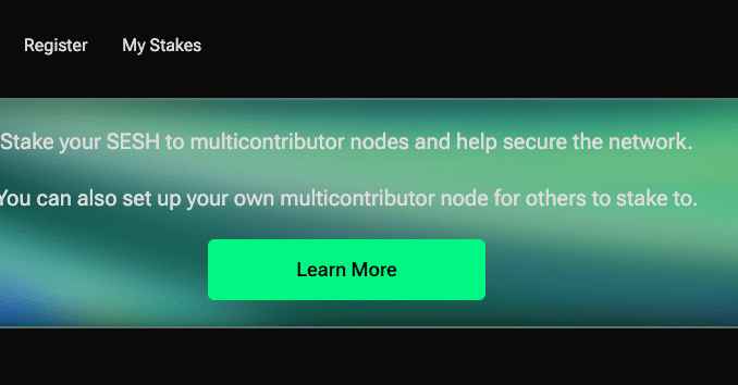 Session staking SESH