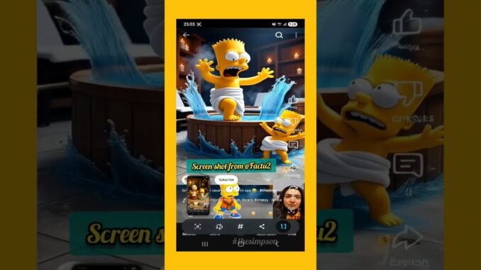 Simpsons family causing trouble in spa / grok.ai #thesimpsons #ai #memes #cartoon