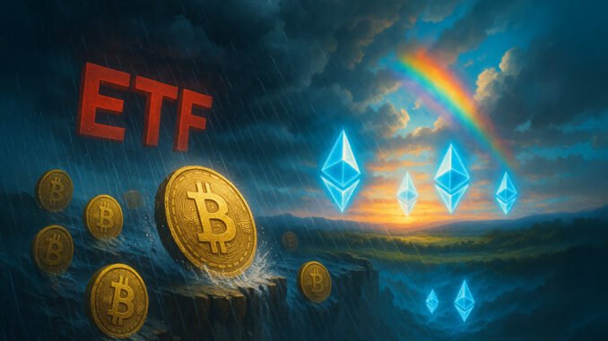 Six-day outflow streak hits Bitcoin ETFs, ETH turns positive Six-day outflow streak hits Bitcoin ETFs, ETH turns positive