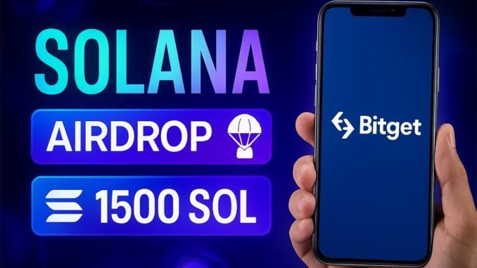 Solana Airdrop 2025 Guide | Claim Free SOL Tokens & Crypto Rewards From Bitget (August 2025)
