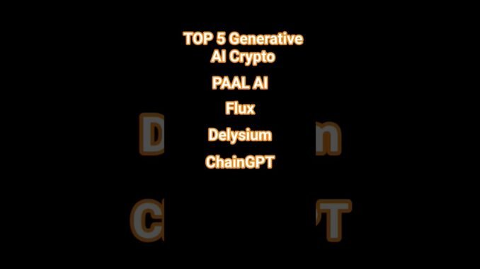 TOP 5 Gen AI Crypto #crypto