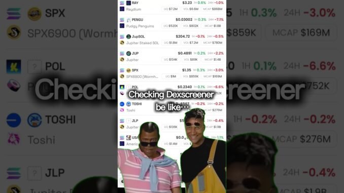 The Crypto Trenches begin and end with Dexscreener