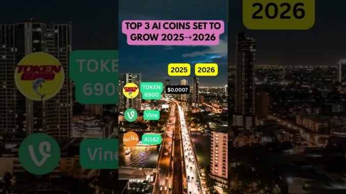 Top 3 AI coins set to explode from 2025 to 2026 💥Which one’s your favorite?