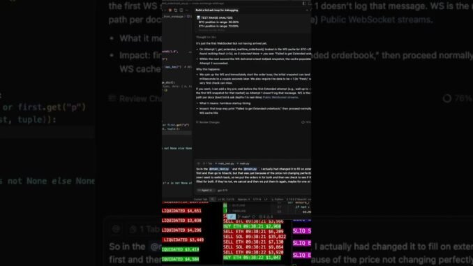 Trading in Isolation with Only AI for Company #programming #crypto #tradingeducation